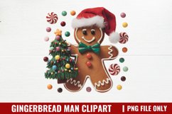 Gingerbread Man Clipart PNG Product Image 1