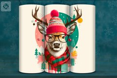 4 Christmas Deer Tumbler Wrap 20 oz Product Image 5