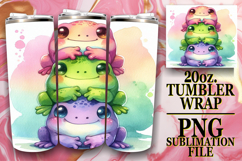 Uplifting Gift 20oz tumbler wrap, Cute Animals Product Image 1