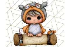 Woodland Autumn Parade Clipart PNG Fall Animals Product Image 2