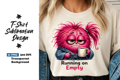 Running On Empty Monster Clipart Sublimation PNG Product Image 1