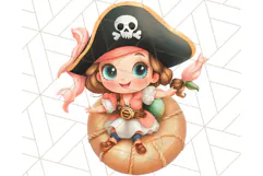 Cartoon Pirate Kids and Animals PNG Clipart for Fun Designs Product Image 2