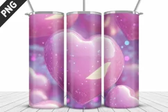 Valentines Love Skinny Tumbler PNG Wrap| Valentines Tumbler Product Image 3