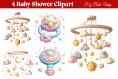 Baby Shower Clipart PNG Product Image 1