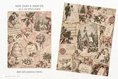 Wedding Winter Junk Journal Pages Product Image 3