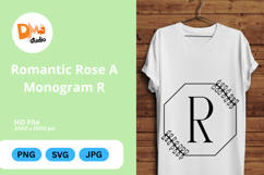 Romantic Rose Monogram Art Product Image 1