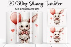 Valentine&#039;s Day Skinny Tumbler - Sublimation Tumbler Design Product Image 1