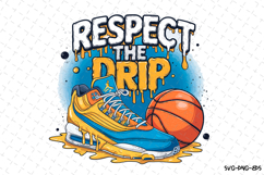Respect the Drip Svg | Baseball SVG Design | Game Day Svg Product Image 1