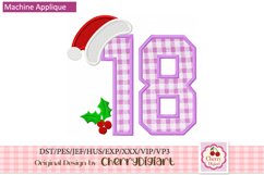 Christmas Santa Numbers machine embroidery bundle 2312C Product Image 5