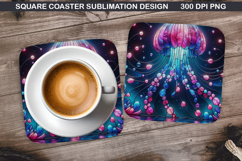 Summer Coaster Sublimation, Summer Coaster PNG Design Product Image 1