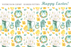Happy Easter watercolor set. Easter traditions. Product Image 18