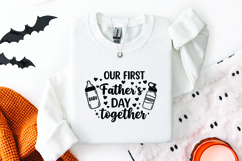 Our First Father's Day Together SVG - Baby Bottle Dad Gift Product Image 2