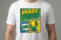 Brazil Soccer T-shirt Design Product Image 1