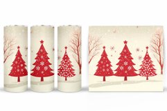 Christmas Tree Tumbler Design. Christmas Tree Sublimation Product Image 2