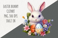 Easter Bunny Clipart | Spring Clipart | Easter Sublimation Product Image 1