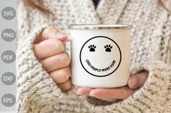 Less People More Dogs SVG Design / Dog Mom SVG Cut Files Product Image 2