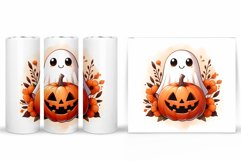 Cute Ghost Tumbler Sublimation. Ghost Halloween Tumbler Product Image 2