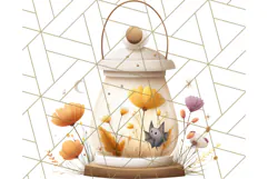 Cottagecore Halloween Clipart Cozy PNG, Autumn Fall Png Product Image 2