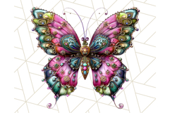 Metallic Butterfly Clipart PNG Clipart, Vibrant Butterfly Product Image 2