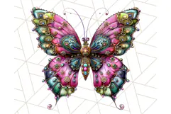 Metallic Butterfly Clipart PNG Clipart, Vibrant Butterfly Product Image 2