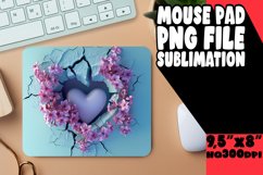 Springtime 3D Heart Sublimation Mouse Pad Product Image 1
