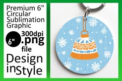 Bright Round Design Coaster PNG , Holiday Product Image 1