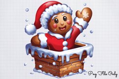 Gingerbread Man Clipart PNG Product Image 1