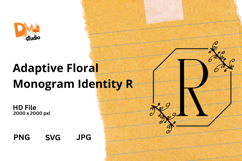 Adaptive Floral Monogram Identity Product Image 1