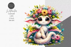 Fantasy clipart, Baby dragon clipart Product Image 1