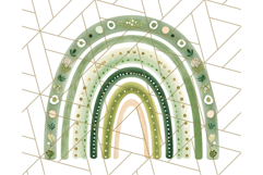 Boho Rainbow PNG Clipart, Earthy Arches &amp; Minimal Shapes Product Image 2