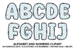 Blue Teddy Bear Alphabet PNG - Letters &amp; Numbers Clipart Product Image 2
