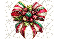 Bright Shiny Christmas Bows PNG Clipart, Winter Holiday Png Product Image 2