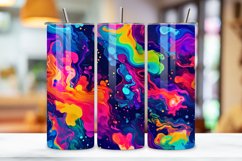 3D Galactic Burst Tumbler Wrap | Sublimation PNG design Product Image 3