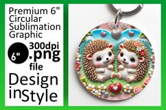 Whimsical Round Design for Coasters , Sweet Animals Product Image 1