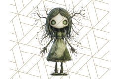 Creepy Dolls Clipart PNG Haunted Toy Characters Product Image 2