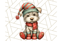 Christmas Animal Clipart, Festive Animals in Holiday Outfits Product Image 2