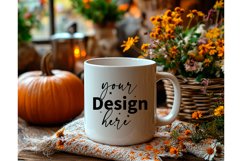 Thanksgiving 11oz white blank Coffee Mug Mockup Product Image 1