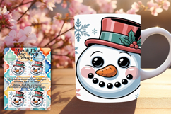 Graceful 11oz Png Mug Wrap Design , Cute Christmas Product Image 1