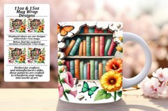 Fun 15oz Mug Wrap Png Template , Books Product Image 1