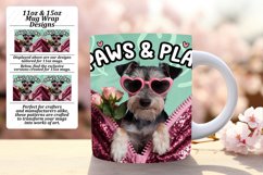 Dazzling 15oz Mug Wrap Png Artwork , Valentines Product Image 1