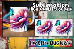 Joyful journeys 11oz 15oz sublimation wrap, Butterfly Product Image 1