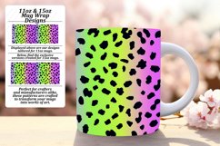 Colorful Gradient Leopard Mug Wrap - 11oz 15oz Product Image 1