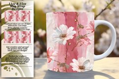 Flower &amp; Stripe Mug Wrap - Spring Elegance Product Image 1