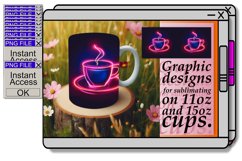 Neon Mirage: Sublime 15oz Mug Art Collection 11oz Product Image 1