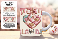 Whimsical 15oz Mug Wrap Png Artwork , Holiday Product Image 1
