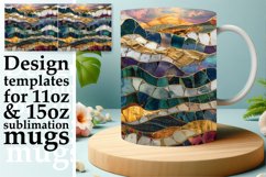 Sparkly Vista Mug Design: Sublimation, 11oz &amp; 15oz Product Image 1