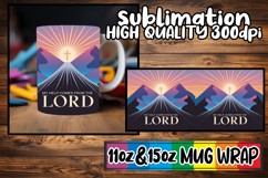 Vibrant hues 11oz 15oz mug wrap, Christian Product Image 1