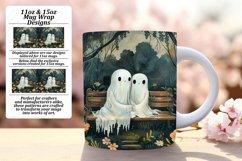 Ghostly Fun Mug Wrap for Halloween 11oz 15oz Product Image 1