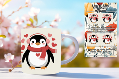 Lovely 15oz Mug Wrap Png Artwork , Valenines Animals Product Image 1