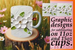 3D Petal Euphoria: Mug Sublimation Product Image 1